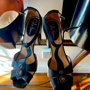 GUC, as shown, Cole Haan Beautiful Black Leather heels
